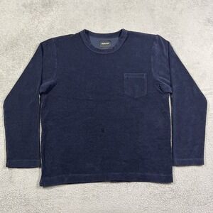 Howlin Headhunter Terry Cloth Shirt Mens Large Long Sleeve Pocket Tee Belgium